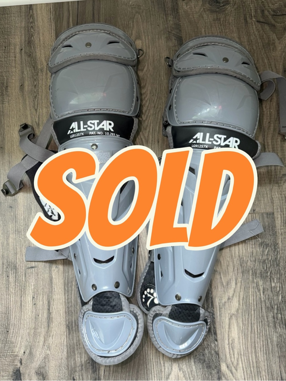 ALL-STAR Gray Catcher's Leg Guards